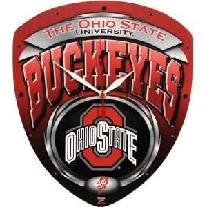  Ohio State Buckeyes High Definition Plaque Clock Sports 