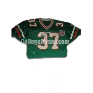  Green No. 37 Game Used Florida A&M Russell Football Jersey 