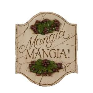  Mangia Mangia sign, Italian wall plaque Home & Garden