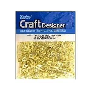  Darice Safety Pins #2 Gold 144pc Arts, Crafts & Sewing
