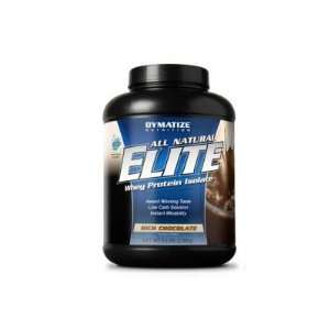  Dymatize  Elite Whey Protein Natural, Chocolate, 5lbs 