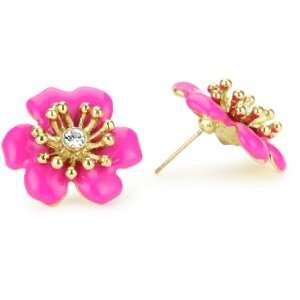   Spade New York Moms The Word Pink Posey Park Stud Earrings: Jewelry
