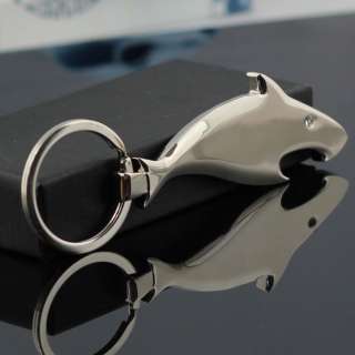   Shark Bottle Opener Keychain Key Chain Ring Key Fob Keyring  