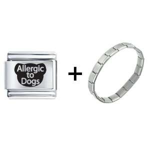  Allergic To Dogs Italian Charm: Pugster: Jewelry