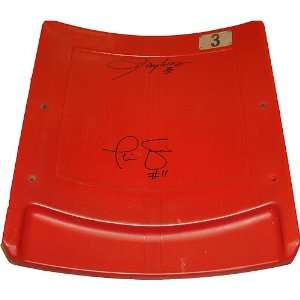  Simms & Lawrence Taylor Dual Signed Stadium Seat
