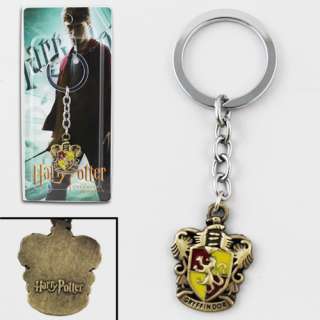 Harry Potter Gryffindor Logo Metal Key Chain/Ring NIB  