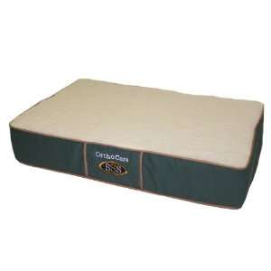 20x30x5.5 SSS OrthoCare Pet Bed w/ Dual Density Foam (Green/Fleece)