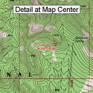   Topographic Quadrangle Map   Central East, Utah (Folded/Waterproof