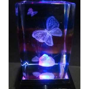  the Meadow Laser Etched 3D Crystals. Size 2x2x3 