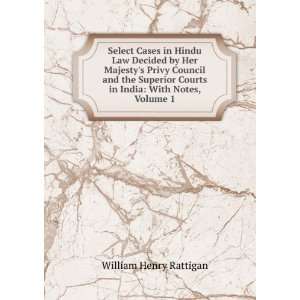   India With Notes, Volume 1 William Henry Rattigan  Books