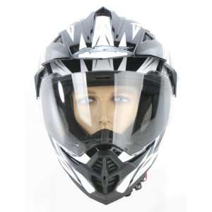  AFX FX 39 Dual Sport Motorcycle Helmet Strike White Multi 