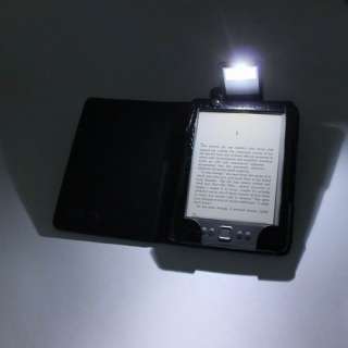 Kindle 4 Lighted Leather Folio Case Cover Black PU Illumicase K4 