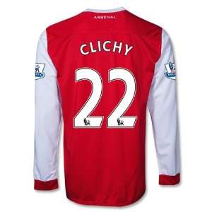 Arsenal 10/11 CLICHY Home LS Soccer Jersey:  Sports 