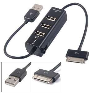  Gino 3 Ports USB 2.0 Hub Splitter Charger for iPhone 4 4G 