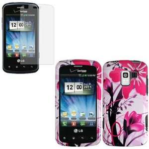   Splash Protective Case Faceplate Cover + LCD Screen Protector for LG