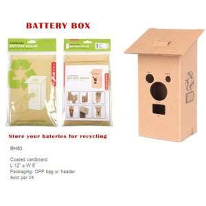  Cardboard Battery House Save Recycle Batteries Foldable 