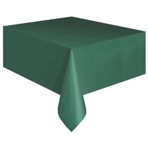  Plastic Table Cover Rectangle  Forest Green: Toys & Games