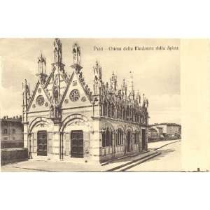   Postcard Chiesa della Madonna della Spina Pisa Italy 