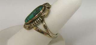 Al Yazzie Sterling Turquoise Southwestern Style Ring  