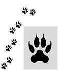 SET OF 24 CAT / DOG PAW PRINTS TRACK VINYL DECAL STICKER WALL 
