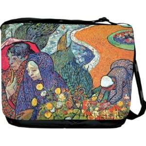  Rikki KnightTM Van Gogh Art Promenade in Arles Messenger Bag   Book 