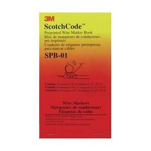3M(TM) ScotchCode(TM) SPB 15AS1 Pre Printed Wire Marker Book for Alarm 
