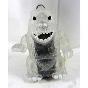 Clear Push & Sparks Fly From Mouth Godzilla   Vintage Takara Japan 