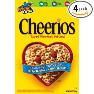 Cheerios Cereal, 8.9 Ounce (Pack of 4):  Grocery & Gourmet 