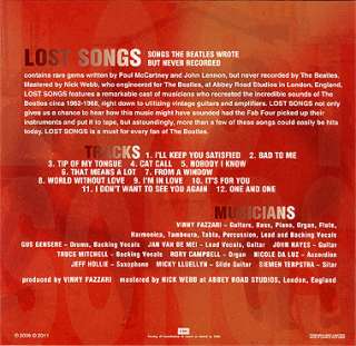 BEATLES LOST SONGS: SONGS BEATLES WROTE BUT NEVER RECORDED CD MINI LP 