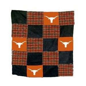   Longhorns 50X60 Patch Quilt Throw/Blanket/Bedspread: Sports & Outdoors