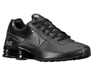 MENS CLASSIC NIKE SHOX DELIVER RUNNING SHOES LEATHER BLACK / BLACK 