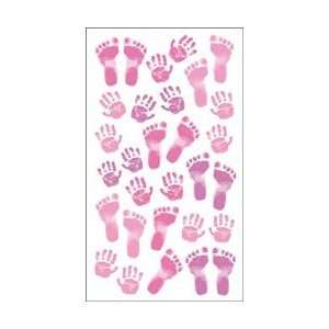   Stickers Pastel Baby Girl Prints; 6 Items/Order: Arts, Crafts & Sewing
