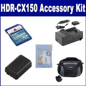  Sony HDR CX150 Camcorder Accessory Kit includes: SDNPFV50 