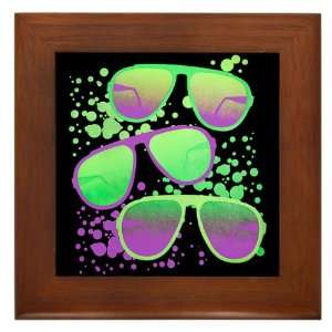  Framed Tile 80s Sunglasses (Fashion Music Songs Clothes 