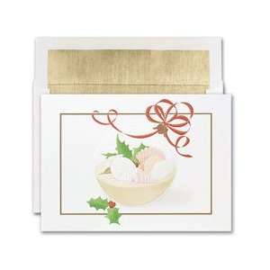  Masterpiece Holiday Cards  Seashells in Ornament   (1 box 