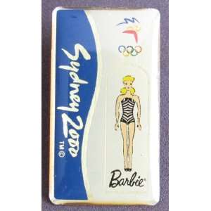 Barbie Sydney 2000 BARBIE Olympic Collector PIN w Gold Tone Pinback 