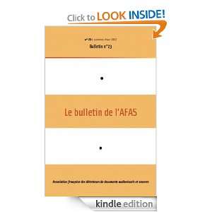 23  2003   Bulletin n°23   AFAS (French Edition): Association 