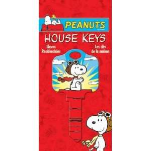  Peanuts Snoopy Flying Ace Schlage SC1 House Key Keys: Home 