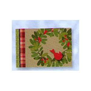  Hallmark Christmas Boxed Cards PX 2687 Cardinal Wreath 
