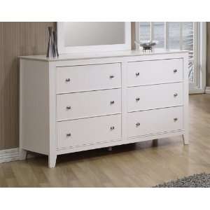 Selena White Dresser by Coaster Furniture: Home & Kitchen