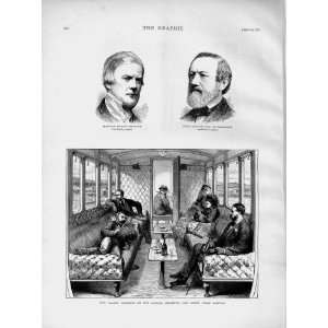  1873 Train Carriage Brighton London Railway Partridge 