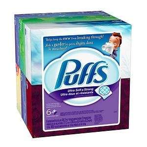  Puffs Ultra Soft & Strong Facial Tissues, 6 boxes (68 
