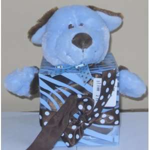   : Baby Essentials Blue Puppy Snuggle Toy Plush Security Blanket: Baby