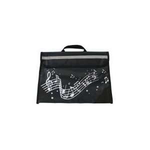  Wavy Stave Music Bag   Black Musical Instruments