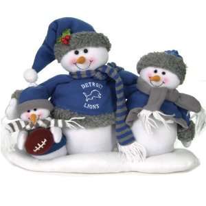   Lions Decorative Table Top Snowman Family Figurine: Sports & Outdoors