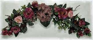   PLUM LAPIS ~ Silk Wedding Flowers ~ Arch Decor Centerpieces  