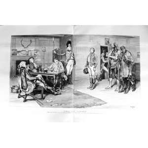   1887 Frank Dadd Men Food Table Shepherd Man Dog Drum
