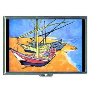  Vincent van Gogh Boats Saintes ID Holder, Cigarette Case 