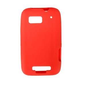  Motorola DEFY Silicone Skin Case   Red: Cell Phones 