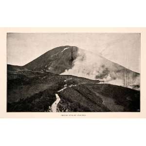 Print Cinder Cone Vesuvius Italy Volcano Mountain Hillside Valley Lava 